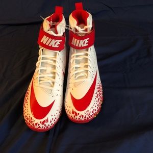Nike Red/White Mens Football Cleats Size 11